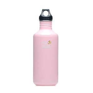 Klean Kanteen Stainless Steel Water Bottle with Poly Loop Cap (40-Ounce, Pink Renewal)