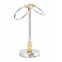 Allied Brass bl-53 Bolero And Globe Vanity Top - 2-Ring Guest Towel Holder (PB-Polished Brass)
