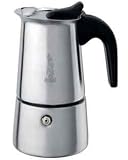 Bialetti Musa Satin 2 Tassen Espressokocher satinierter Edelstahl