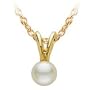 14kt. Gold, Children's Cultured Pearl Pendant