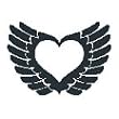 WINGED HEART Temporary Tattoo 3x3