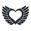 WINGED HEART Temporary Tattoo 3x3