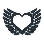 Winged Heart Temporary Tattoo 3x3
