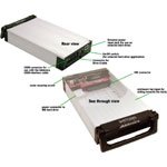 ADDONICS SATURN 3.5 1-BAY EXT SATA HARD DRIVE ENCLOSURE W/USB 2.0/1.1 (Black)
