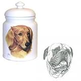 Bull Mastiff Cookie Jar, Porcelain by Rosalinde (10' X 7')