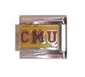 Central Michigan Chippewas Italian Style Charm