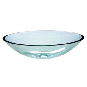 Inello Transparent Tempered Glass Vessel Sink