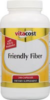 Vitacost Friendly Fiber with FOS & Probiotics -- 240 Capsules