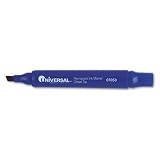 Universal® Chisel Tip Permanent Marker MARKER,PERM,CHSL,RG,BE (Pack of20)