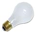 100 watt 130 volt A19 Medium Screw (E26) Base Frosted Long-Life Incandescent Trojan Light Bulb
