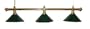 61" Metal Pool Table Light Billiard Lamp Green Shades