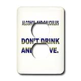 Funny Quotes And Sayings - ALCOHOL AND CALCULUS DONT MIX DONT DRINK AND DERIVE - Light Switch Covers - 2 plug outlet cover
