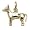 Dog Chihuahua Charm - Gold Plate