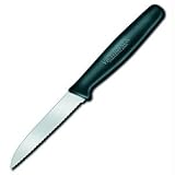 Victorinox Paring, Wavy, Sheep's Foot, Small, Black Nylon, 3.25 in.