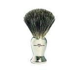 Edwin Jagger Nickel Plated Pure Badger Shave Shaving Brush