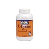 Now Foods L-Lysine, 250 tablets / 500mg( Five Pack)