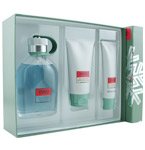 Hugo By Hugo Boss For Men. Set-edt Spray 5.1 OZ & Aftershave Balm 2.5 OZ & Shower Gel 1.7 OZ