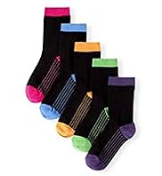 5 Pairs of Freshfeet™ Cotton Rich Dotted Socks