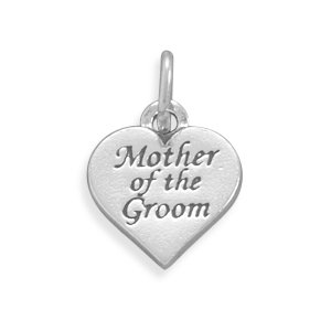 Mother of the Groom Charm Sterling Silver Wedding Gift, Made in the USA