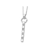14K White Gold Diamond Necklace (0.05 ctw, G-H, SI1)