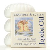 Crabtree & Evelyn 3 Bars of Jojoba Triple Milled Soap with Shea Butter