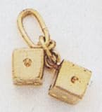 Pair of Dice Charm -XCH121