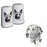Dalmatian Small Salt and Pepper Shakers, Porcelain by Rosalinde (3')