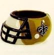 New Orleans Saints 3"x5" Ceramic Helmet Soup/Dip/Party Bowl - Set of 2 - NFL Football