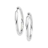 14K White Hinged Earring 24.00 mm
