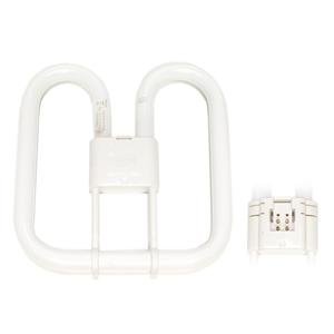 GE 22180 - F282D/835/4P - 28 Watt 4 Pin 2D Compact Fluorescent Butterfly Light Bulb, 3500K
