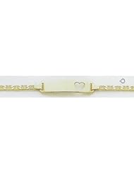 14kt Yellow Gold 6" Baby & Child ID Bracelet - BID24-6