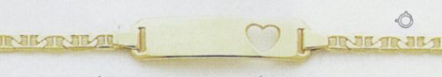 14kt Yellow Gold 6 Baby & Child ID Bracelet BID24 6