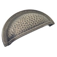 Arts & Crafts Collection Hammered Cup Pull, 3" C-C
