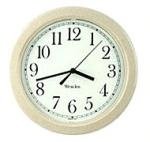 Westclox 46995 Simplicity Quartz Wall Clock, Almond