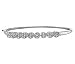 2ctw Diamond Flower Eternal Bouquet Bangle in 14k White Gold
