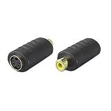 Mini DIN-4 (SVideo) Female To RCA Female Adapter