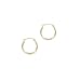14K Earring Polished Hoop Gold