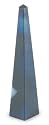 Blue agate obelisk (medium) 1" W 1" L