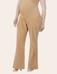 Motherhood Maternity: Plus Size Secret Fit Belly(tm) Corduroy Stretch Fabric Maternity Pants