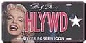HLYWD Marilyn Monroe License Plate
