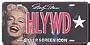 HLYWD Marilyn Monroe License Plate Tin Sign