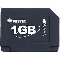 PRETEC Dual Voltage Reduced Size Multimedia Card MMCmobile / 1.8V (inkl. Adapter) 1GB