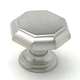 Berenson 7087-1BPN-C Cabinet Hardware Knobs 1-3/8 OCTAGONAL BRUSHED NKL