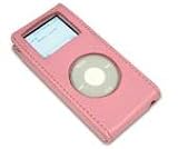 Macally mPouch Protective Leather Pouch for iPod Nano 1st Generation, Pink