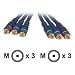 Cables To Go - 40009 - 1.5ft Velocity Component Video Cable (Blue)