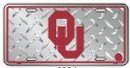 Oklahoma Sooners License Plate (Diamond Plate)