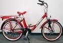 Greenline 24" Ladies Electric Bicycle 7-Speed Red