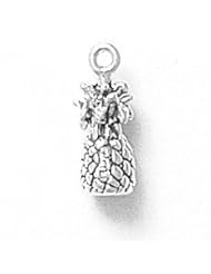 Sterling Silver 3D Hawaiian Pineapple Fruit Charm
