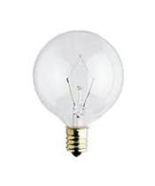 Havells-SLI 60464 - 40G16/1/2/CL/BX - 40 Watt G16.5 Globe Light Bulb, Clear, Candelabra Base