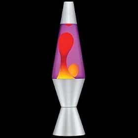 Lava Lamp Original Brand 20 oz - Yellow Wax with Purple Liquid by Lava Brand